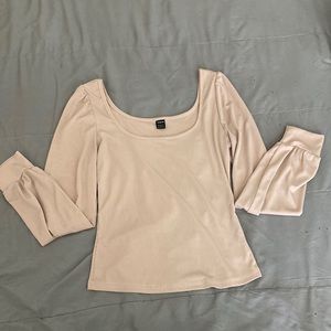 Pink long sleeve blouse